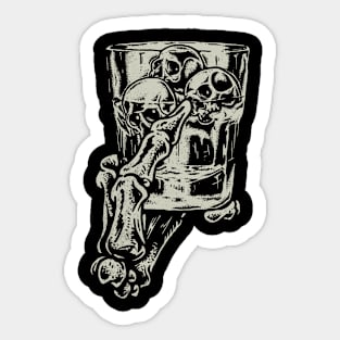 SKULL DRINK Sticker